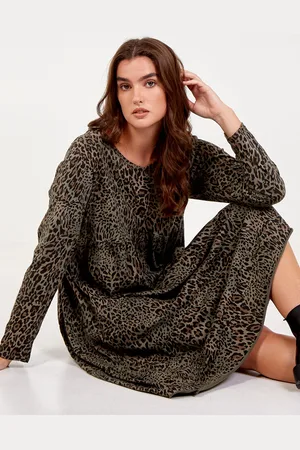 Blue Vanilla Womens Tiered Oversized Tunic Dress - - One Size