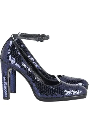 Miu Miu Pre-owned Womens Ankle Strap Pumps in Sequin - Size 37.5 EU/IT