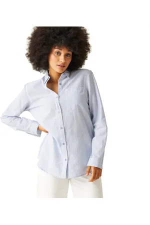 Regatta Womens Primevere Cotton Blend Long Sleeved Shirt - - Size 16 UK