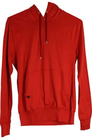 Dior Pre-owned Mens Christian Drawstring Hoodie in Cotton - Size Medium
