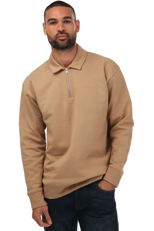 GANT Mens Icon Half-Zip Sweatshirt in Cotton - Size X-Large