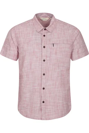 Mountain Warehouse Mens Coconut Slub Short-Sleeved Shirt - Size Small