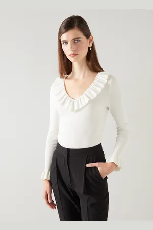 LK Bennett Womens Tk Grace- Knitted Top, - Size 2XL