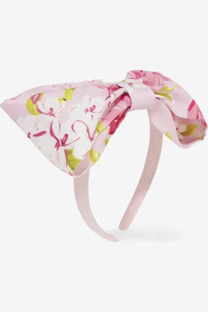 Mama Luma Girls Floral Bow Headband in - One Size