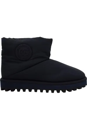 Dolce & Gabbana Mens Nylon Boots Padded Mid Calf Shoes - Size EU 44