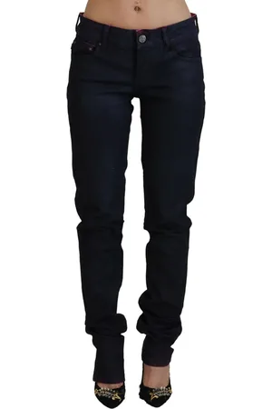 Roberto Cavalli WoMens Cotton Low Waist Skinny Denim Pants material_cotton - Size 26 (Waist)