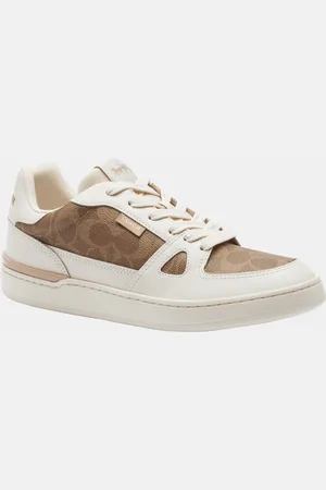 Coach Womens Clip Signature Court Low Top - - Size UK 9
