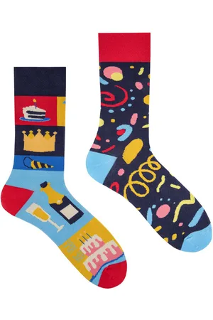 Spox Sox Unisex - Mens & Ladies Mismatched Novelty Odd Socks - Party - Cotton - Size UK 4-6.5