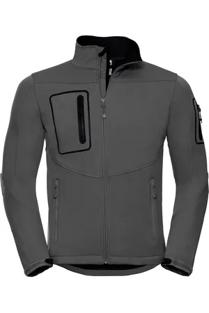 Russell Athletic Mens Sports Soft Shell Jacket (Titanium) - - Size Small