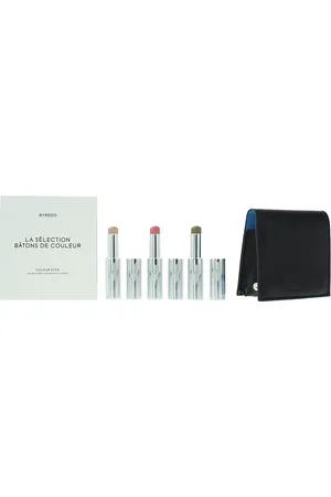 BYREDO Womens Colour Stick Set 3 x 9g with Leather Pouch - Solar Flare, Flower Play + Kumato - One Size
