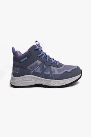 Skechers 303417L/CCLV ADVENTURE BLITZ - FUN PURSUIT Girls Sport Char/Lavendar - - Size UK 12 Kids