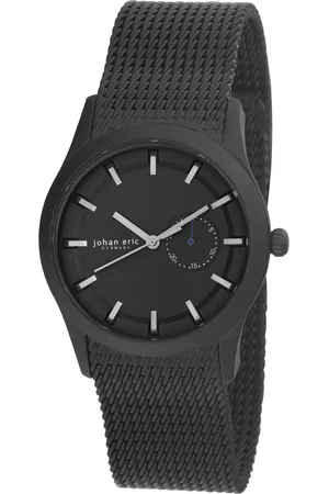 Johan Eric : agers¸, Mens, dial w date sub-dial watch, ip case & mesh bracelet Stainless Steel - One Size