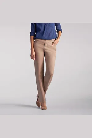 Lee Womens Stretch Chino Trousers - Cotton - Size UK 6 Long