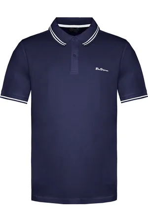 Ben Sherman Twin Tipped Mens /White Polo Shirt Cotton - Size Small