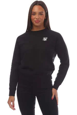 SikSilk Womens Essentials Crewneck Sweatshirt in