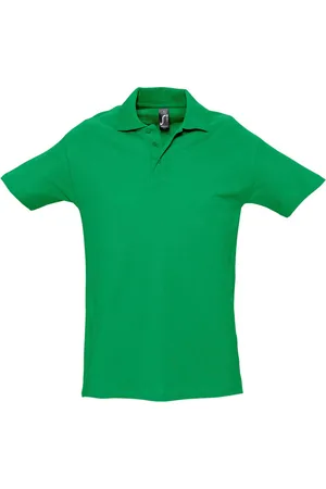 Sols Mens Spring II Short Sleeve Heavyweight Polo Shirt (Kelly ) Cotton - Size Large