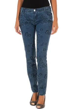 Met Womens Printed and elastic long denim pants 10DB50210 woman - Cotton - Size 24 (Waist)