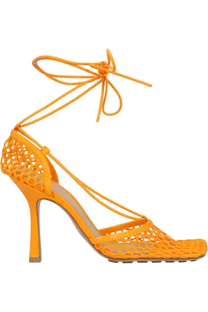 Bottega Veneta Womens Stretch Lace-Up Sandal Lamb Leather - Size EU 36