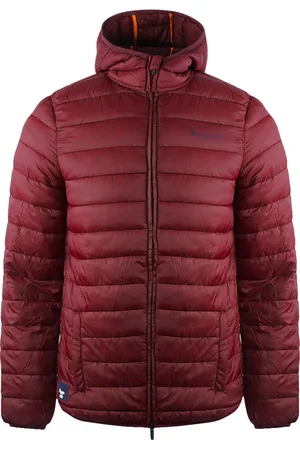 Aquascutum Mens London Logo Bordeaux Active Hoodie Jacket Polyamide - Size Small