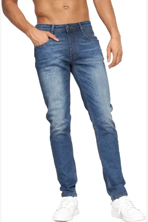 Crosshatch Mens Malcolm Slim Jeans (Stone Wash) - - Size 36 Regular
