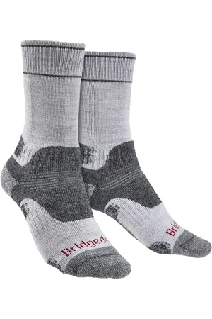 Bridgedale Womens Hiking Midweight Merino Socks - Silver / Merino Wool - Size 3-4.5 (UK Shoe)