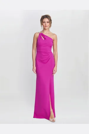 Gina Bacconi Womens Bryony One Shoulder Maxi Dress - - Size 10 UK