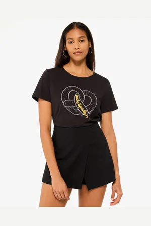 Kate Spade Womens Embellished Pretzel Tee - - Size X-Small