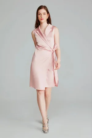 Gusto Womens Satin Blazer Dress - - Size Medium