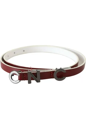Costume National WoMens Leather Logo Skinny Fashion - Size 85 cm