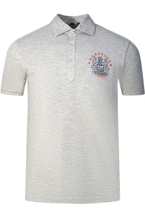 Aquascutum Mens Aldis London Logo Polo Shirt - Size Large