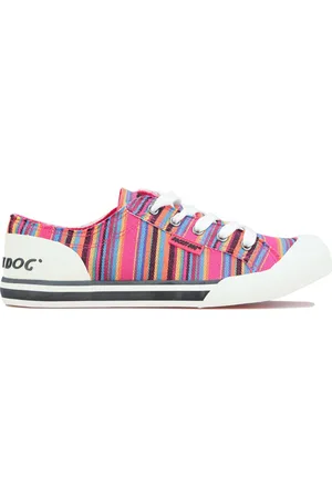 Rocket Dog Womens Jazzin Aloe Stripe Pumps Multi colour UK 3in - Textile - Size UK 3
