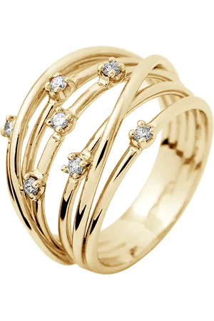 Diadema Womens - Ring - Prestige Jewelery - Diamonds - Yellow Gold - - Size L 1/2