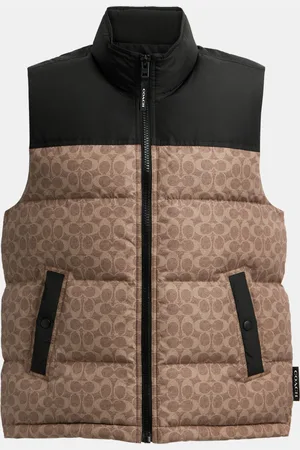 Coach Mens Signature Down Vest - - Size Medium