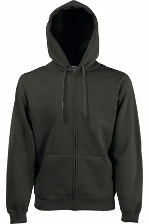 Fruit Of The Loom Mens Premium 70/30 Hooded Zip-Up Sweatshirt / Hoodie - Size Large