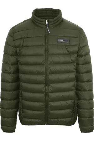 Philipp Plein Mens Patch Logo Thin Padded Jacket - Size Large