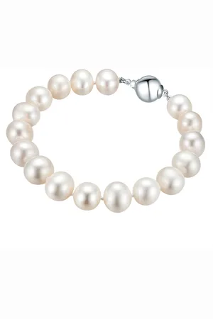 Valero Pearls Womens Female Fresh Water Cultured Pearl(s) Bracelet - Sterling Silver - Size 21 cm