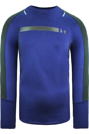 Under Armour HeatGear Fitted Top Long Sleeve Navy Mens Training Top 1306386 574 - Nylon - Size Medium