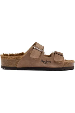 Pepe Jeans Womens London Oban Warm Sandals - Suede - Size UK 6