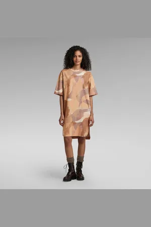 G-Star Womens G-Star RAW Boxy U Tee Allover Dress - Cotton - Size Small