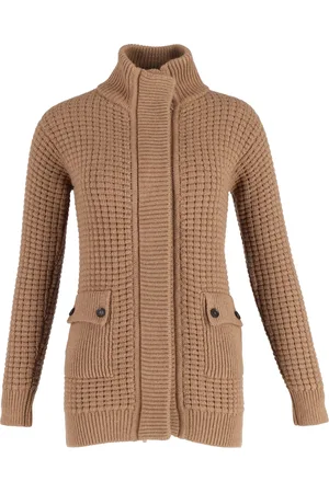 Gucci Pre-owned Womens Knitted Hidden Buttons Cardigan with Pockets in Wool - Size Small