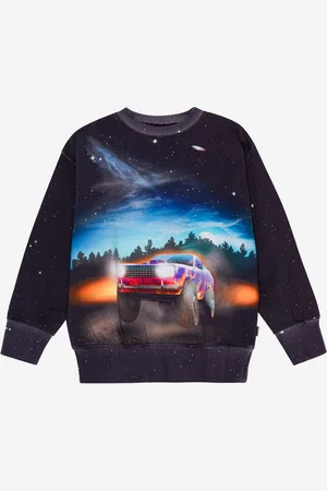 Molo Boys Flame Car Print Sweatshirt in - Size 16Y
