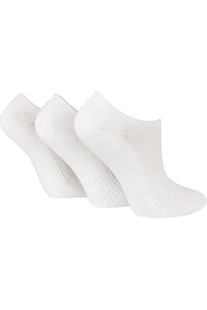 Wild Feet Womens Wild Feet - 3 Pack Ladies Bamboo Low Cut Trainer Ankle Socks - Viscose - Size UK 4-6.5