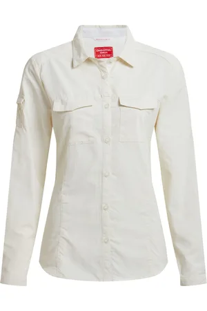 Craghoppers Womens/Ladies Adventure III Nosilife Long-Sleeved Shirt (Sea Salt) - - Size 10 UK