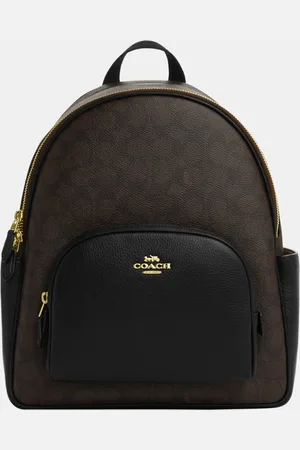 Coach Womens Court Backpack in Signature Canvas - - One Size