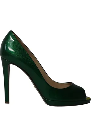 Sergio Rossi Pre-owned Womens Peep Toe Pumps in Patent Leather - Size EU 38