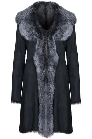 Infinity Womens Toscana Sheepskin Suede Trench Coat-Tbilisi - - Size 20 UK
