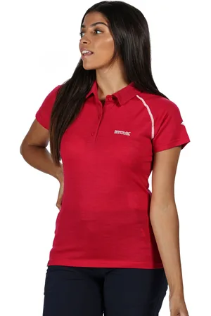 Regatta Womens Kalter Moisture Wicking Active Polo Shirt - Wool - Size 18 UK