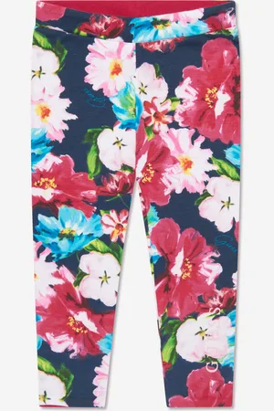 Guess Girls Passion Flower Reversible Leggings in Pink - - Size 1Y