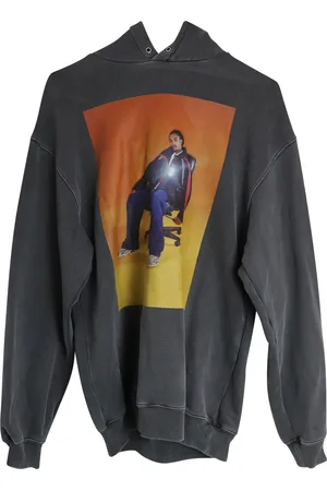 Balenciaga Pre-owned Mens Printed Hoodie in Cotton - Size X-Small