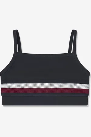 Tommy Hilfiger Girls Global Stripe Sports Top in Navy - - Size 10Y